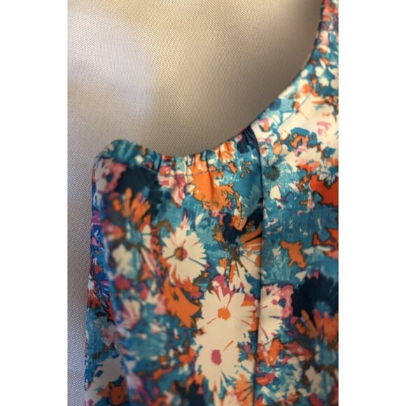 THE NORTH FACE Amphibious Active Romper Girls XL 14/16 Blue Floral Short Stretch - Picture 8 of 16